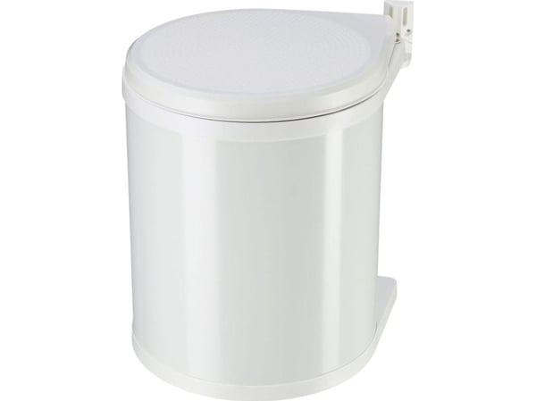 Hailo Compact-Box M 3555-001 Skraldespand 15 l Stålplade (Ø x H) 285 mm x 355 mm Hvid 1 stk