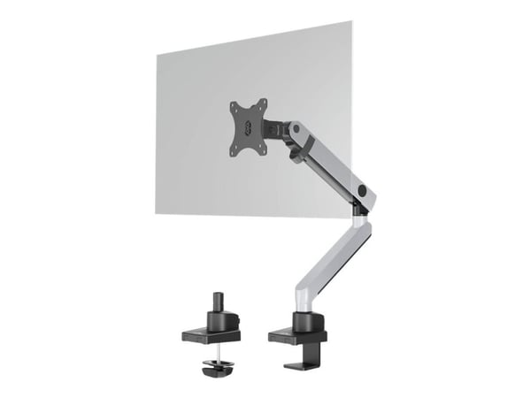 DURABLE SELECT PLUS - Monteringssats (vridbar arm, spännbleck, bultgenomslagen montering) - för LCD-display - plast, aluminium, stål - silver - skä...