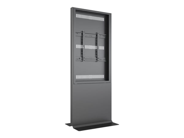 Multibrackets M Pro Series - Stativ - for LCD-skjerm - rammetotem - stål - svart - skjermstørrelse: 55" - plassering på gulv