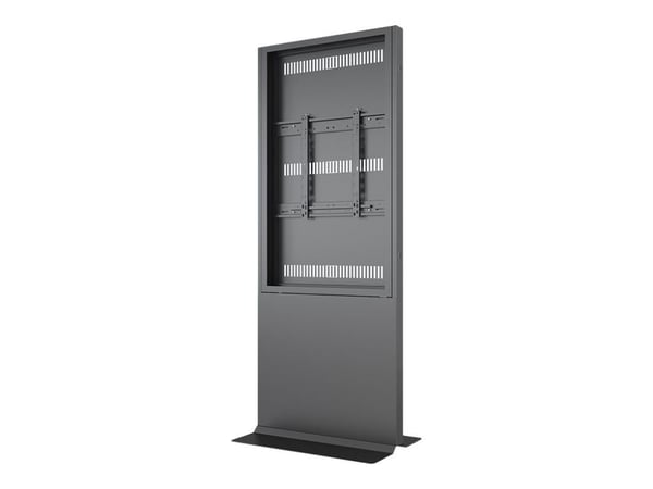 Multibrackets M Pro Series - Stativ - for LCD-skjerm - rammetotem - stål - svart - skjermstørrelse: 55" - plassering på gulv