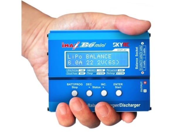 SkyRC iMAX B6mini, Lithium Iron Phosphate (LiFePO4), Lithium Polymer (LiPo), Nikkel-kadmium (NiCd), Lithium-Ion...
