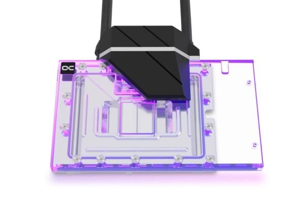 Alphacool Eiswolf 2 AIO, Alt-i-ett væskekjøler, 12 cm, 119,8 m³/t, Sort, Gjennomsiktig