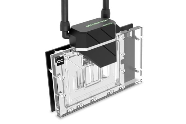 Alphacool Eiswolf 2 AIO, Alt-i-ett væskekjøler, 12 cm, 119,8 m³/t, Sort, Gjennomsiktig