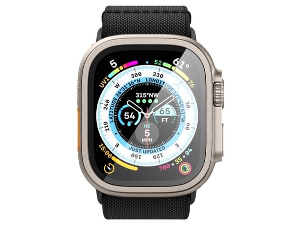 Spigen AGL06161, Skjermbeskytter, Smartklokke, Titan, Apple, Watch Ultra (49mm), Metall, Herdet glass