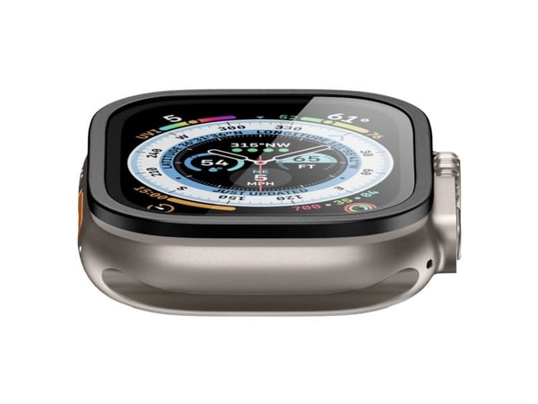 Spigen AGL06163, Skjermbeskytter, Smartklokke, Svart, Apple, Watch Ultra (49mm), Metall, Herdet glass