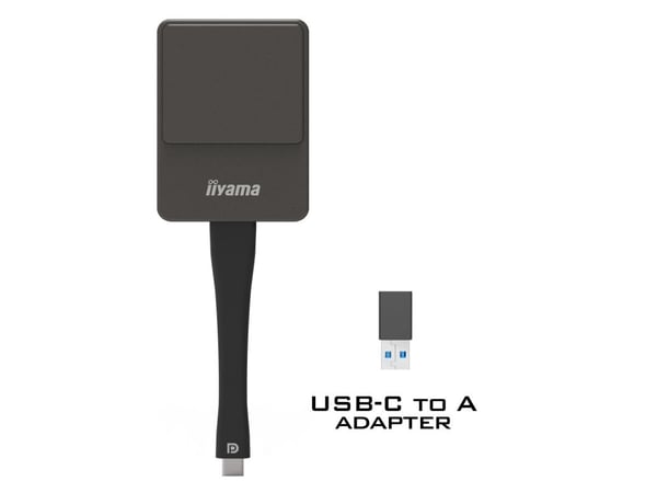 iiyama WP D002C - Nettverksmediestrømadapter - sølv/svart