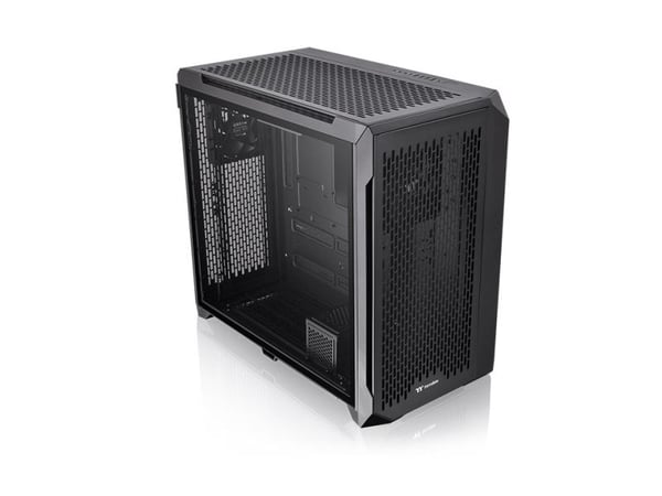 Thermaltake CTE C750 Air - FT - utökad ATX - genomskinlig sidopanel (härdat glas) - ingen strömförsörjning (PS/2) - svart - USB/ljud