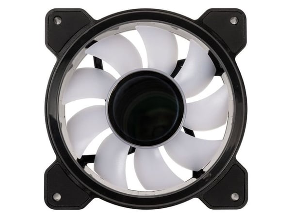 Kolink Umbra Void HDB ARGB Led PWM - 120 mm, Tuuletin, 12 cm, Musta, Valkoinen