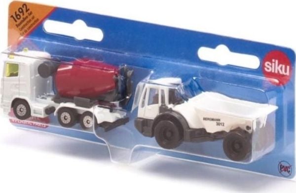 Siku 1692, Dumper, 3 år, Metall, Plast, Sort, Rød, Hvit