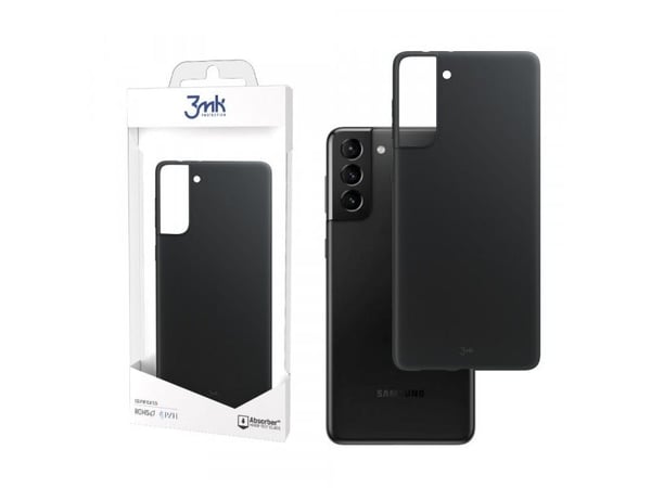 3mk Matt Case - Beskyttende deksel for mobiltelefon - termoplast-polyuretan (TPU) - svart - for Samsung Galaxy S21+ 5G