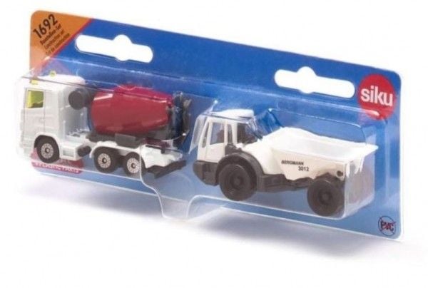 Siku 1692, Dumper, 3 år, Metall, Plast, Sort, Rød, Hvit