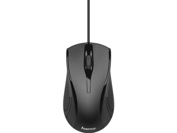 Hama MC-200, Oikeakätinen, Optinen, USB A-tyyppi, 1000 DPI, Musta