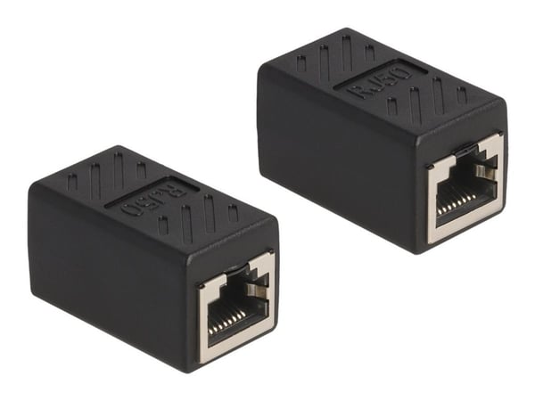 Delock - Nettverksadapter - RJ-50 (P) til RJ-50 (P) - FTP - CAT 5e - svart