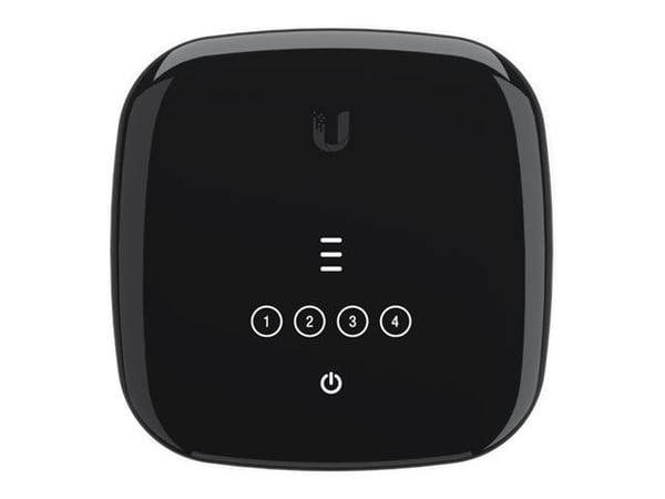 Ubiquiti UFiber WiFi6 - Trådløs ruter - GPON-terminal 4-portssvitsj - 1GbE - Wi-Fi 6 - Dobbeltbånd