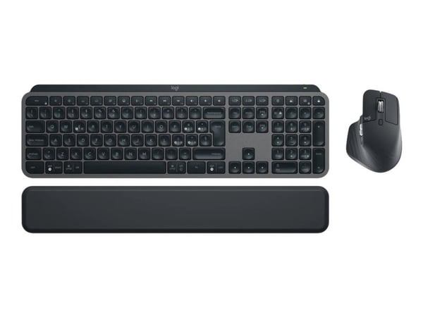 Logitech® | MX Keys S Combo - Tastatur og mus sett - bakgrunnsbelyst - trådløs - Bluetooth LE - QWERTY - Nordisk layout - Grafitt