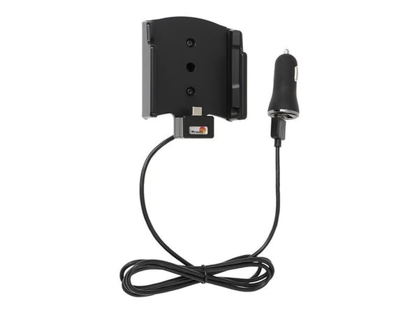 Brodit - Bilholder/oplader for mobiltelefon - med USB-kaapeli og cig-stik-adapter - sort - for Samsung Galaxy Xcover 5