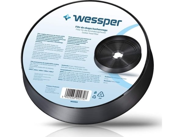 Wessper hiilisuodatin AKPO Soft WK-4 WK-7 WK-5 liesituulettimeen (OP5896)