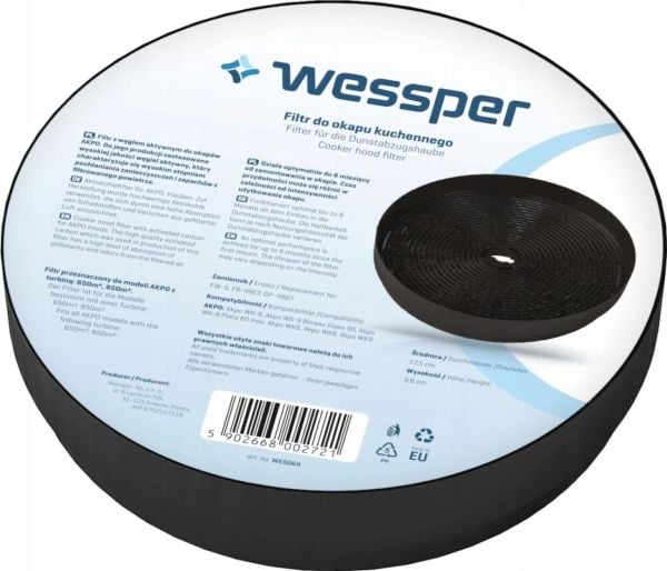 Wessper karbonfilter for AKPO WK-6 WK-8 WK-9 hette