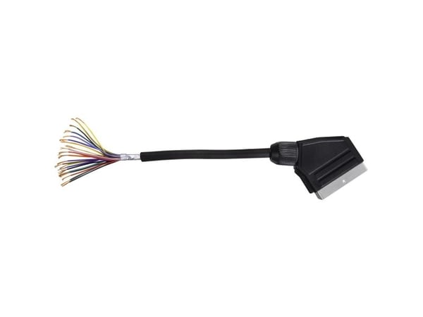 Hama 00205081, 1,5 m, SCART (21-nastainen), SCART (21-nastainen), urosliitin, urosliitin, musta