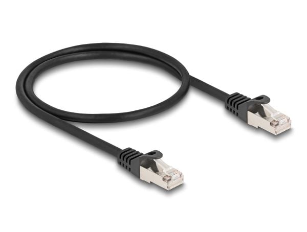 Delock - Nettverkskabel - RJ-50 (hann) til RJ-50 (hann) - 50 cm - S/FTP - uten hindringer - svart