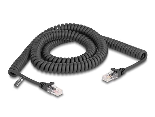 Delock RJ45 kierrekaapeli uros uros Cat.5e 3 m musta