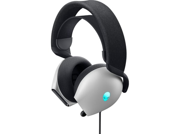 Alienware Gaming Headset AW520H - Hodesett - full størrelse - kablet - USB, 3,5 mm jakk - månelys