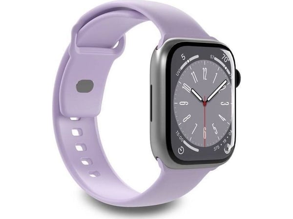 PURO ICON - Elastinen hihna Apple Watch 42/44/45/49 mm:lle (S/M & M/L) (Tech Lavender)