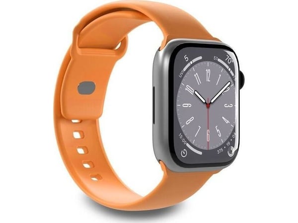 PURO ICON - Elastisk bånd for Apple Watch 38/40/41 mm (S/M & M/L) (Aprikos)