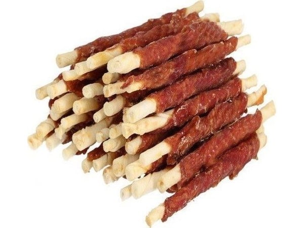 HILTON Duck wrap white rawhide stick - hund tygge - 500g
