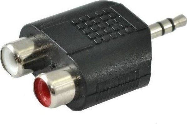 AV-adapter SSQ HA6 - Adapter 2 x RCA hunn - 3,5 mm stereo jack