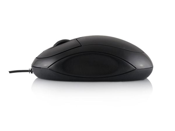 Modecom LM-11, Molempikätinen, Optinen, USB A-tyyppi, 1000 DPI, Musta