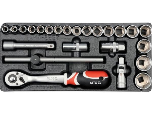 YATO 1/2" jakoavainlaatikon insertti 24 kpl 5537