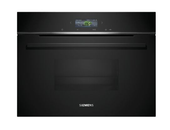 Siemens iQ700 CD714GXB1 - Dampovn - innebygd - Wi-Fi - fordypning - bredde: 56 cm - dybde: 55 cm - høyde: 45 cm - svart