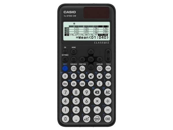 Casio ClassWiz, Lomme, Vitenskaplig, 12 sifre, Batteri, Svart