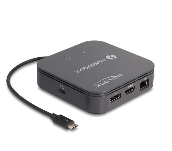 Delock Thunderbolt 3 Mini Dockingstation 8K - DisplayPort / HDMI / USB / LAN / Audio / PD 3.0