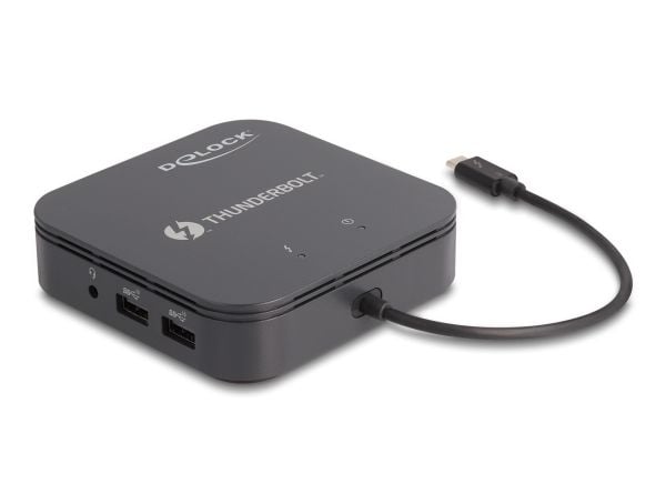 Delock Thunderbolt 3 Mini Dockingstation 8K - DisplayPort / HDMI / USB / LAN / Audio / PD 3.0