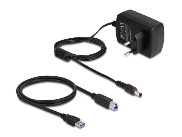 Delock USB dobbel dockingstasjon for 2 x SATA HDD / SSD med klone- og slettefunksjon