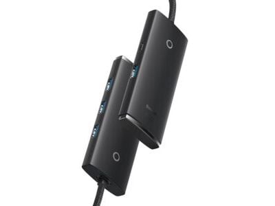 Baseus WKQX030201, USB 3.2 Gen 1 (3.1 Gen 1) Type-A, USB 3.2 Gen 1 (3.1 Gen 1) Type-A, USB Type-C, Svart, 5 V, 2 A, 1 styck
