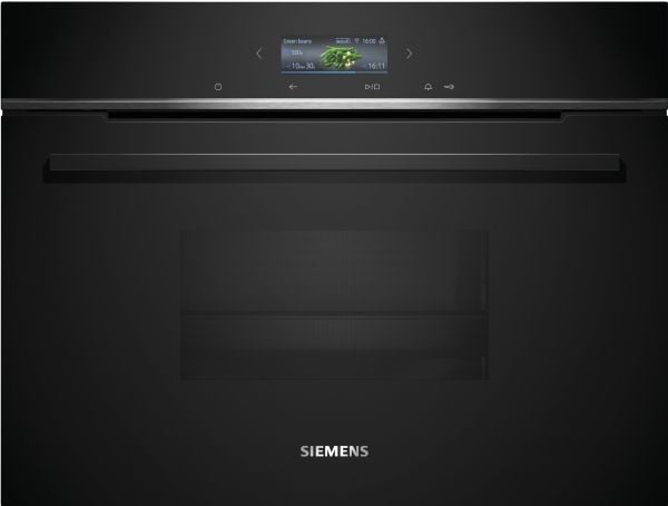 Siemens iQ700 CD714GXB1 - Dampovn - innebygd - Wi-Fi - fordypning - bredde: 56 cm - dybde: 55 cm - høyde: 45 cm - svart