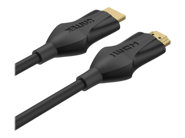 Unitek C11060BK-3M - Ultra High Speed - HDMI-kabel - HDMI hann til HDMI hann - 3 m - dobbeltisolert - svart - 4K 120 Hz støtte, 8K 60Hz støtte