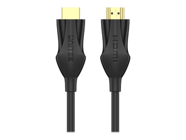 Unitek C11060BK-3M - Ultra High Speed - HDMI-kabel - HDMI hann til HDMI hann - 3 m - dobbeltisolert - svart - 4K 120 Hz støtte, 8K 60Hz støtte