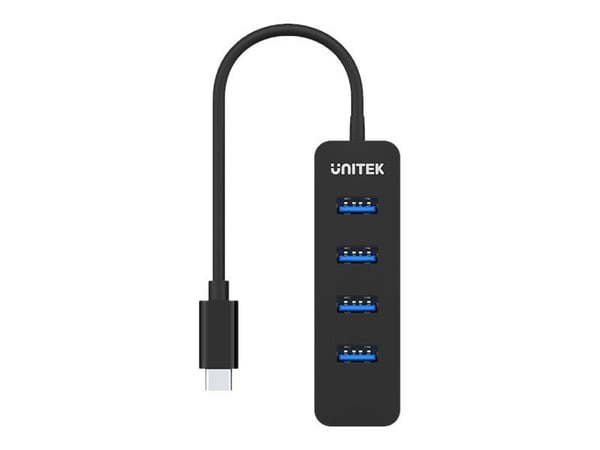 Unitek uHUB Q4 H1117B - Hubb - 4 x SuperSpeed USB 3.0 - skrivbordsmodell