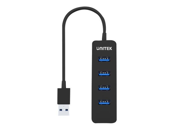 Unitek uHUB Q4 H1117A - Hubb - 4 x SuperSpeed USB 3.0 - skrivbordsmodell