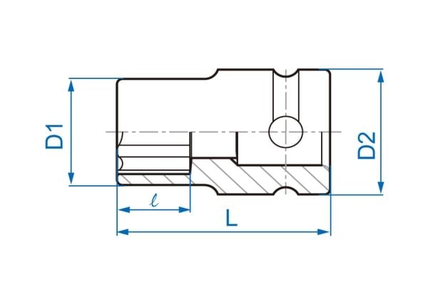 KING TONY hylsa slag 3/4" E26
