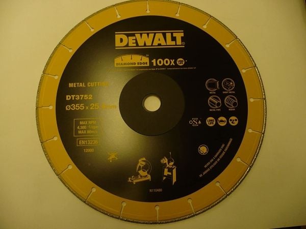 DEWALT DIAMOND EXTREME METALLIKOHDE 355 x 25.4mm