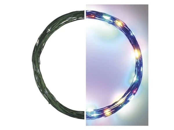 Julelys Emos 40 LED fargerike Julelys Emos 40 LED fargerike