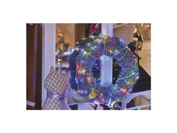 Julelys Emos 40 LED fargerike