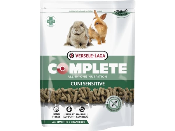 Versele-Laga Cuni Sensitive Complete, Matbit, 500 g, Kanin, 13%, 2,5%, 20%