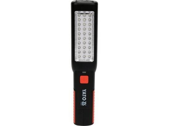 Yato YT-085051, LED, 37 ampuller, IP20, 1800 mAh, Sort, Håndholdt arbeidslys