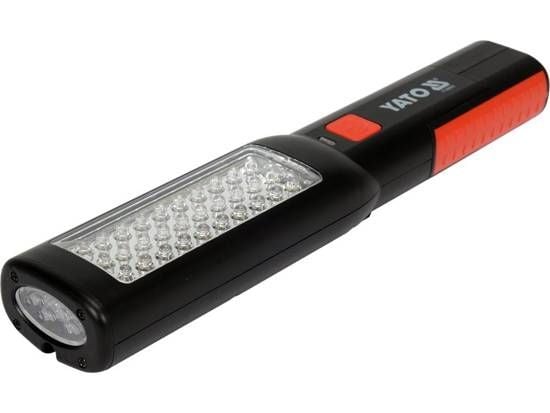 Yato YT-085051, LED, 37 ampuller, IP20, 1800 mAh, Sort, Håndholdt arbeidslys